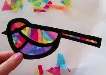 Image of bird shaped suncatcher.
