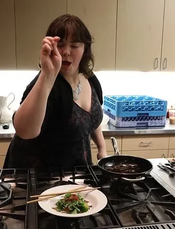 Image of a woman in a kitchen.