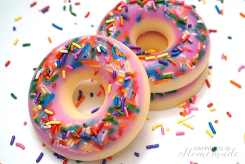 Image of donut shaped soap.