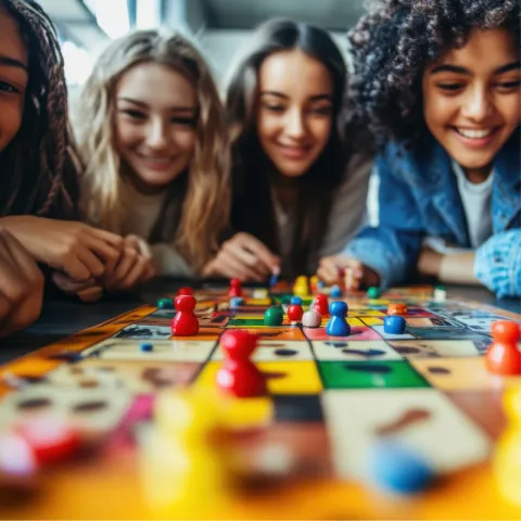 Teens Playing Games