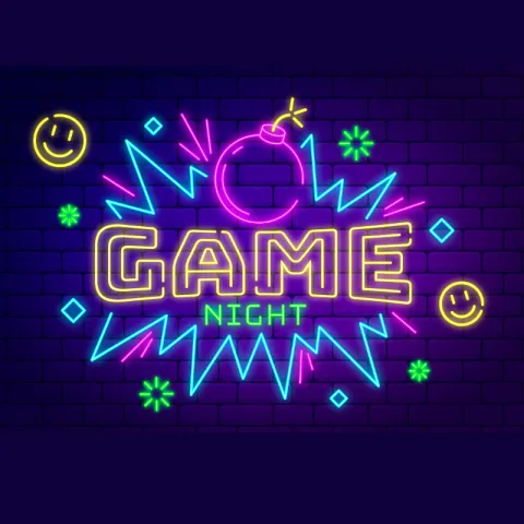 Game Night written in neon