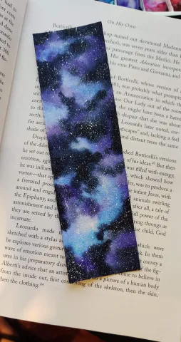 Galaxy Painted Bookmarks 