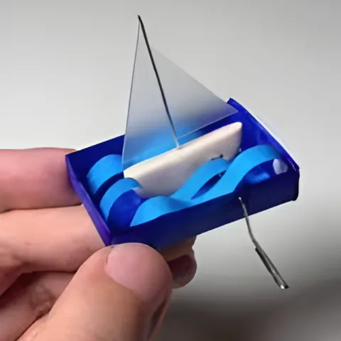 mini box sailboat
