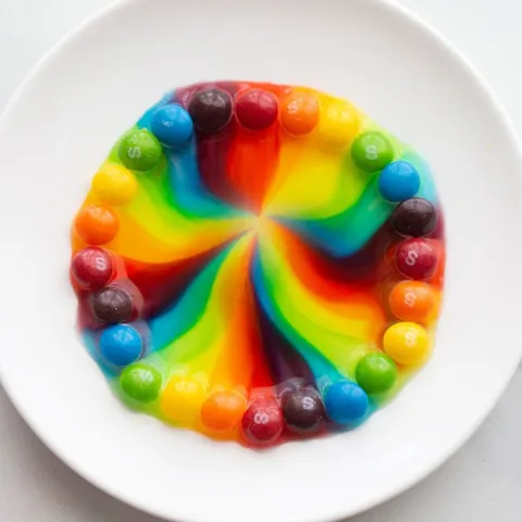 candy melting on a plate