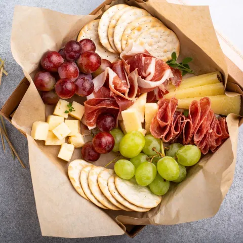 Charcuterie board in a box